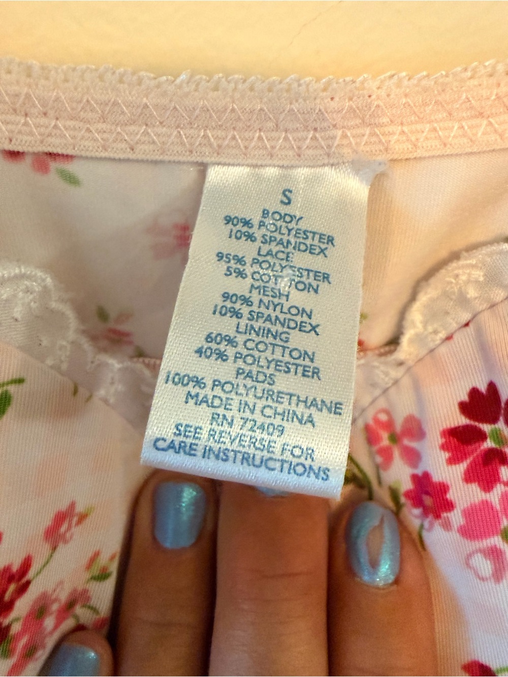 Vintage Style Floral Corset Chemise Pink Lace Bustier Coquette Balletcore Y2K - Picture 5 of 8